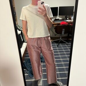 The Taffeta Drawstring Cargo Pant